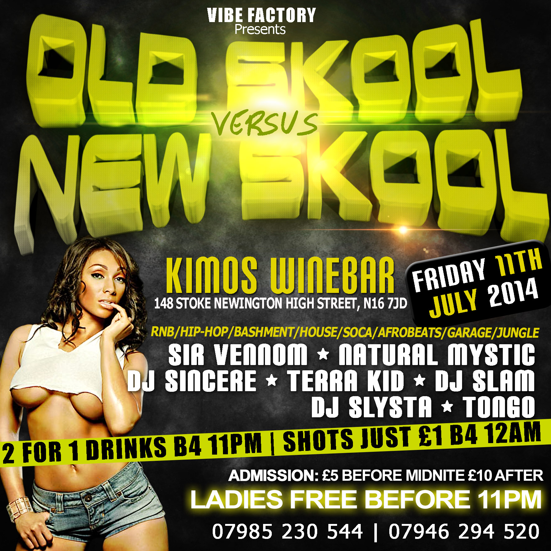 OLD SKOOL VS NEW SKOOL | 2 for 1 Drinks B4 11