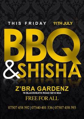 THIS FRIDAY @ New SHISHA & BBQ Chill OUT SPOT