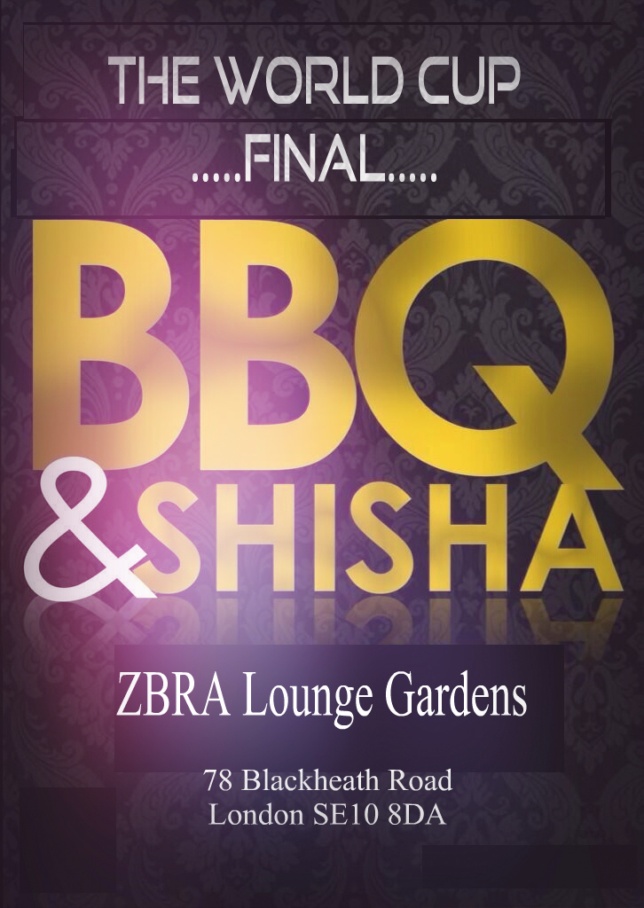 WATCH THE WORLD CUP FINAL LIVE @ ZBRA LOUNGE