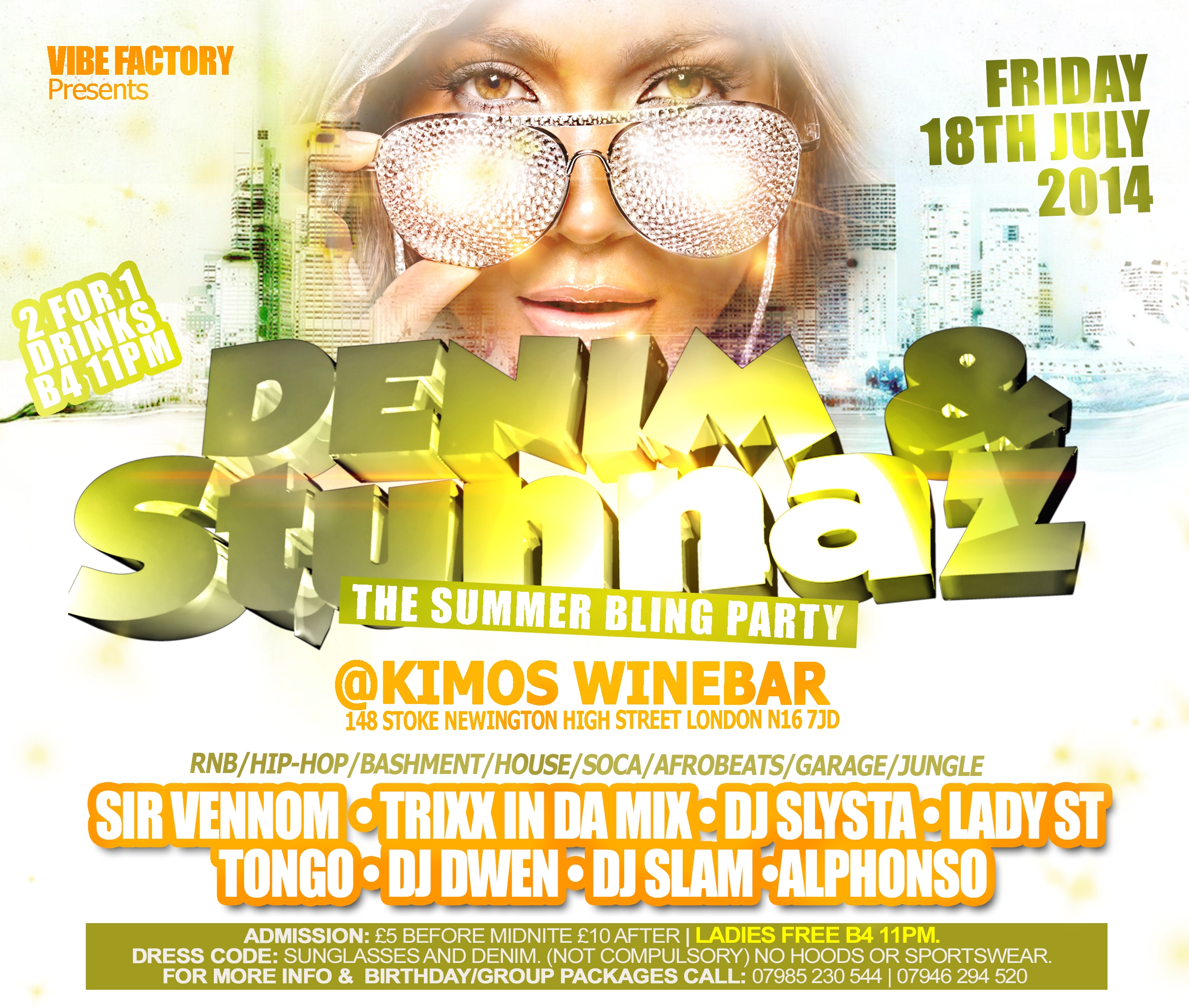 DENIM & STUNNAZ | The Summer Bling Party