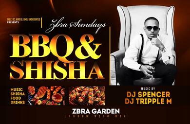 SUNDAYS FREE BBQ & SHISHA @ZBRA LOUNGE
