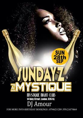 SUNDAYS @CLUB MYSTIQUE