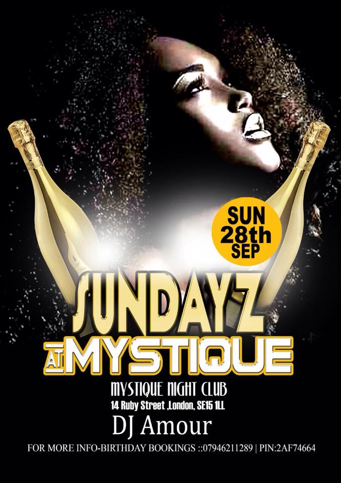 SUNDAYS @CLUB MYSTIQUE
