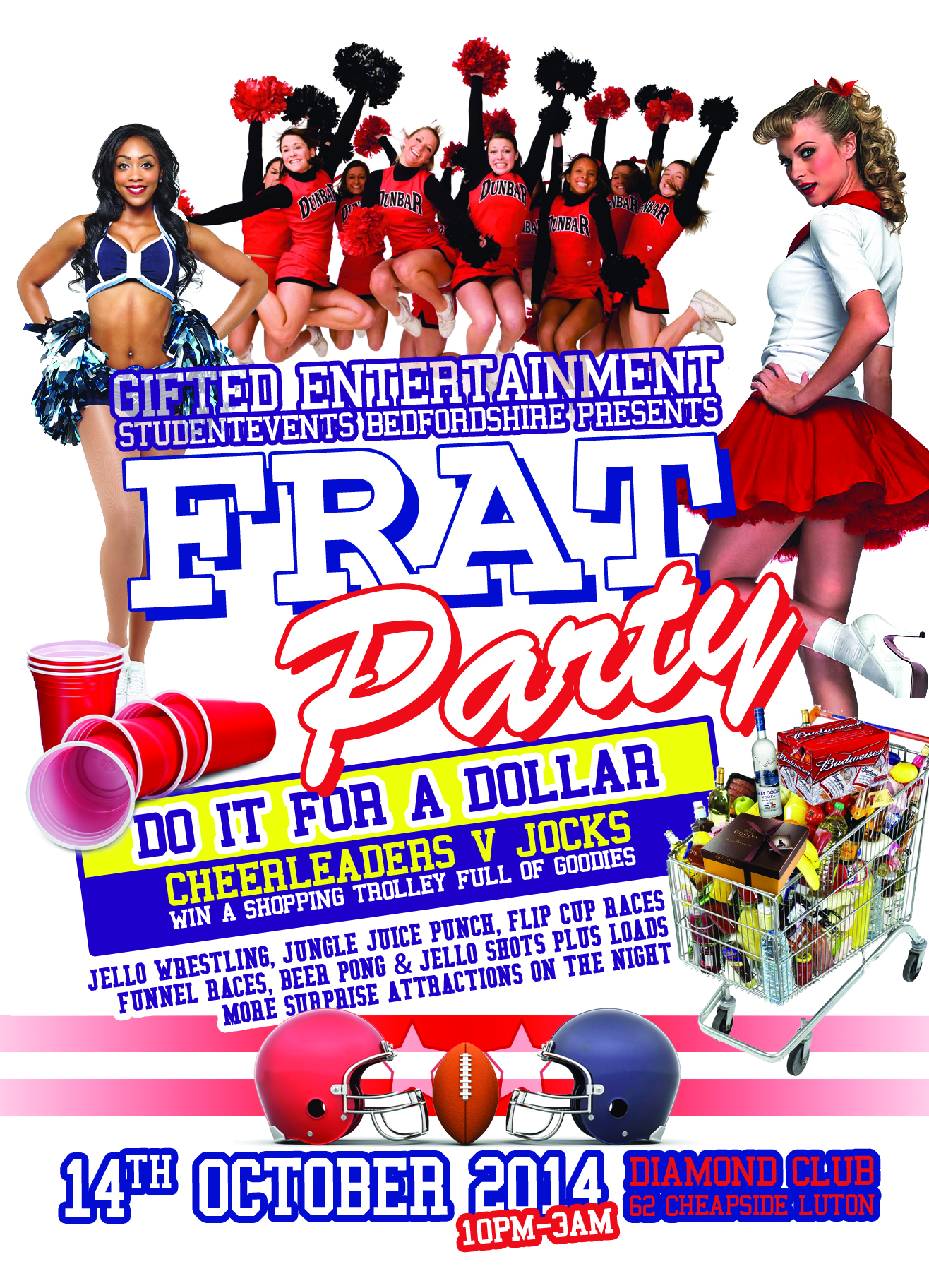 Frat Party Do it For A Dollar Cheerleaders Vs