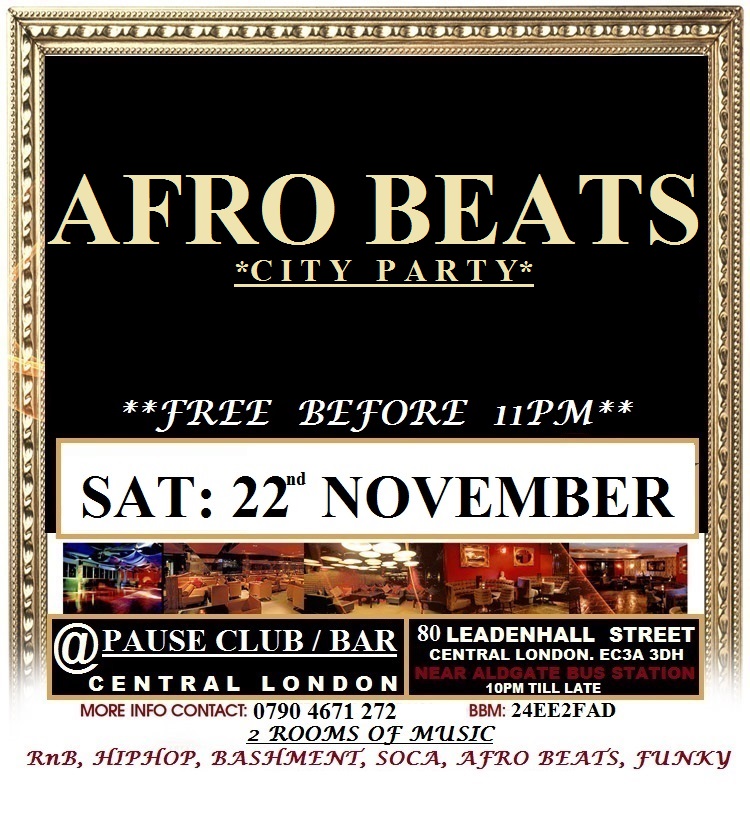 AFRO BEATS CITY PARTY
