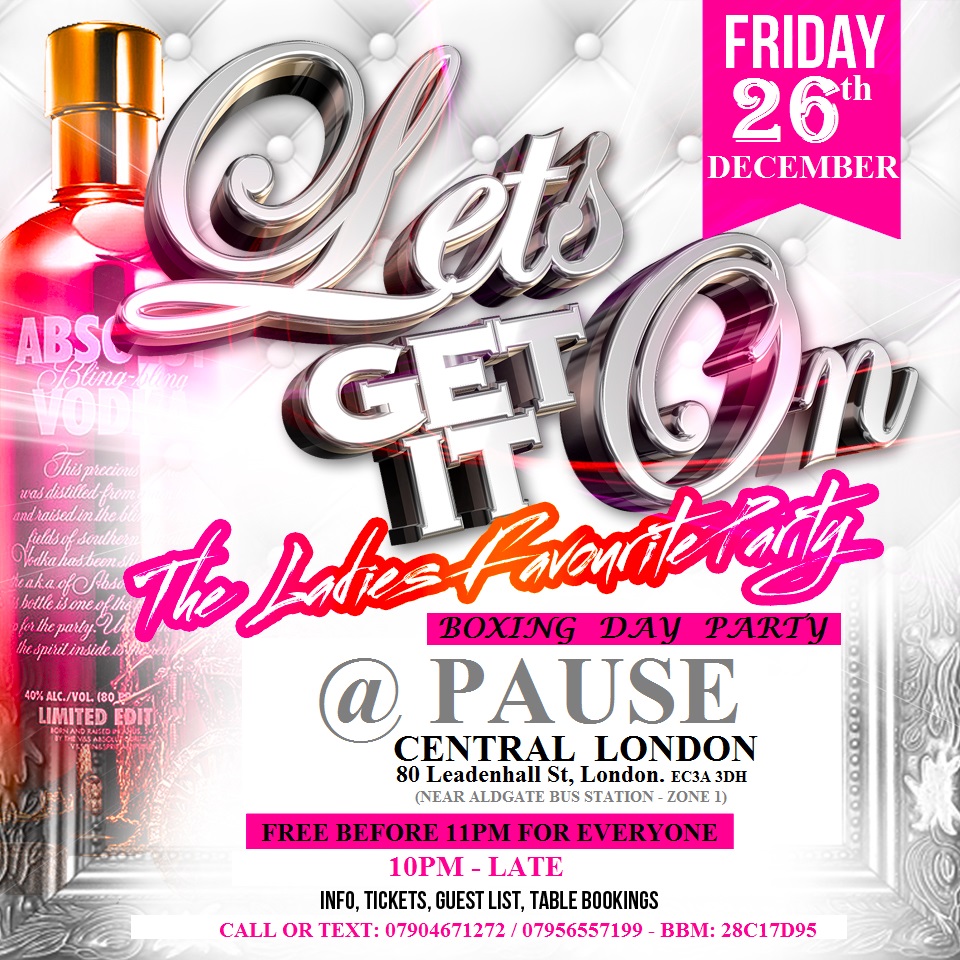 LET'S GET IT ON - BOXING DAY PARTY