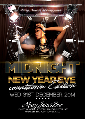 ★ MIDNIGHT (NYE Countdown party)★@ MARY JANE