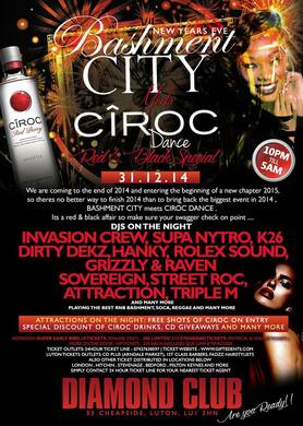 BASHMENT CITY meets CIROC DANCE  NYE AFFAIR