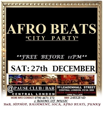 AFROBEATS CITY PARTY