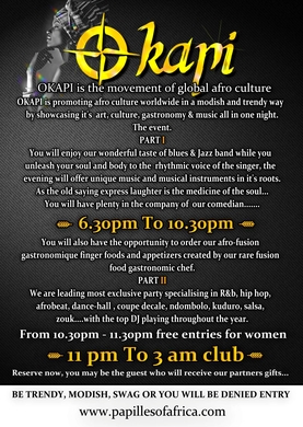 OKAPI - Modish and trendy Afro culture night