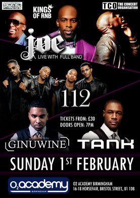 KINGS OF RNB Birmingham with Joe / Tank +more