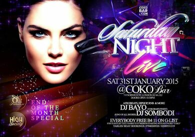 ♚|AFROBEATS IN THE CITY |♚| @ COKOBAR LONDON