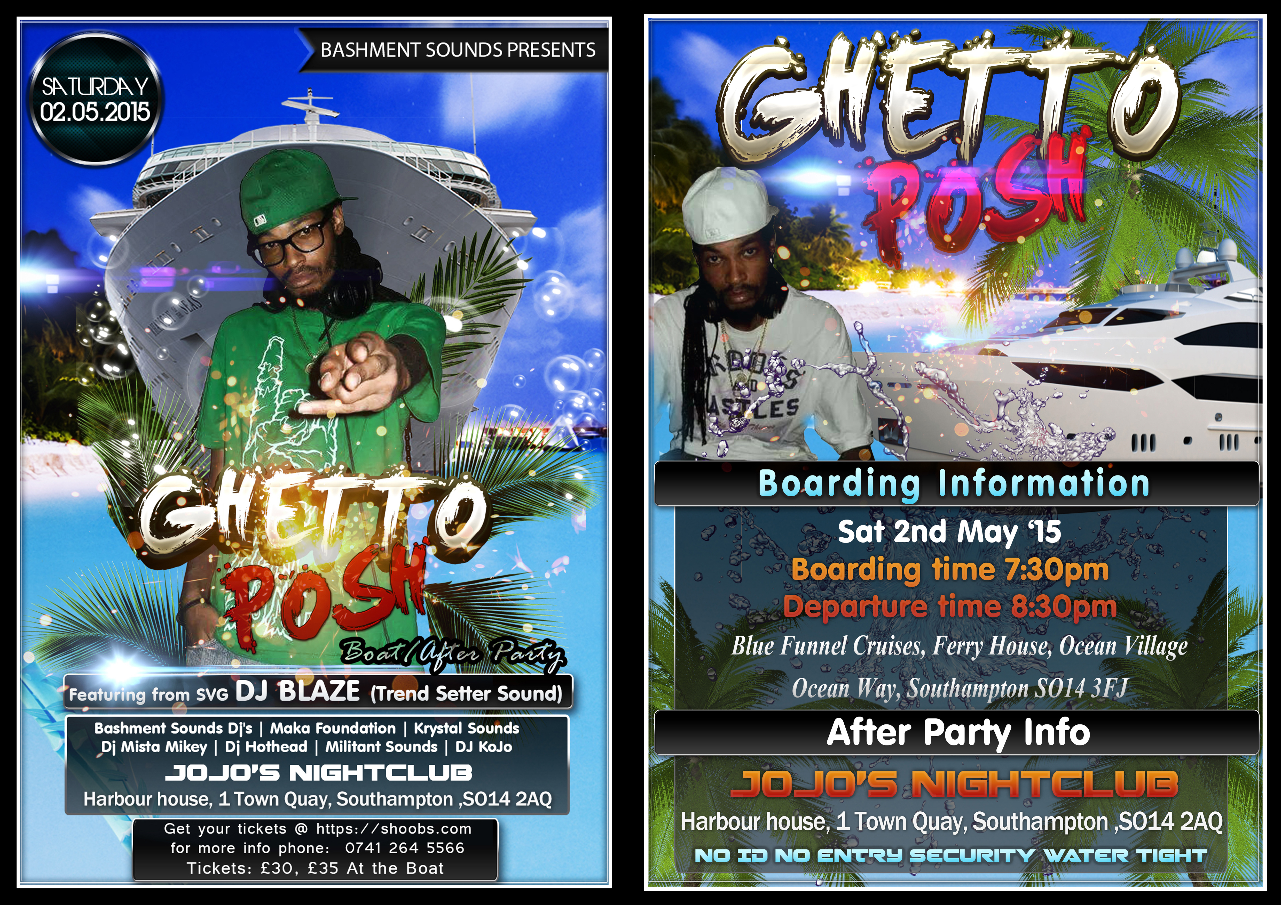 GHETTO POSH BOAT & AFTER PARTY