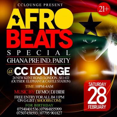 AFROBEATS SPECIAL | GHANA PRE IND PARTY