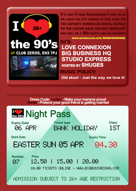 I love the 90's 26+ 3rd Year Anniversary