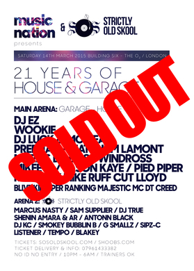 SOS ★ Sat 14th March @ Building Six, O2 ARENA