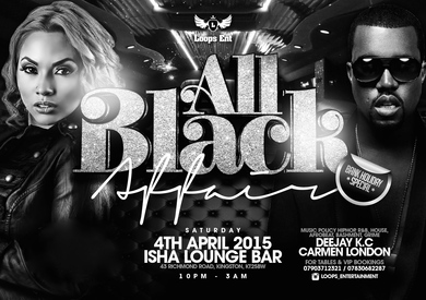 ALL BLACK AFFAIR, BANK HOLIDAY SPECIAL