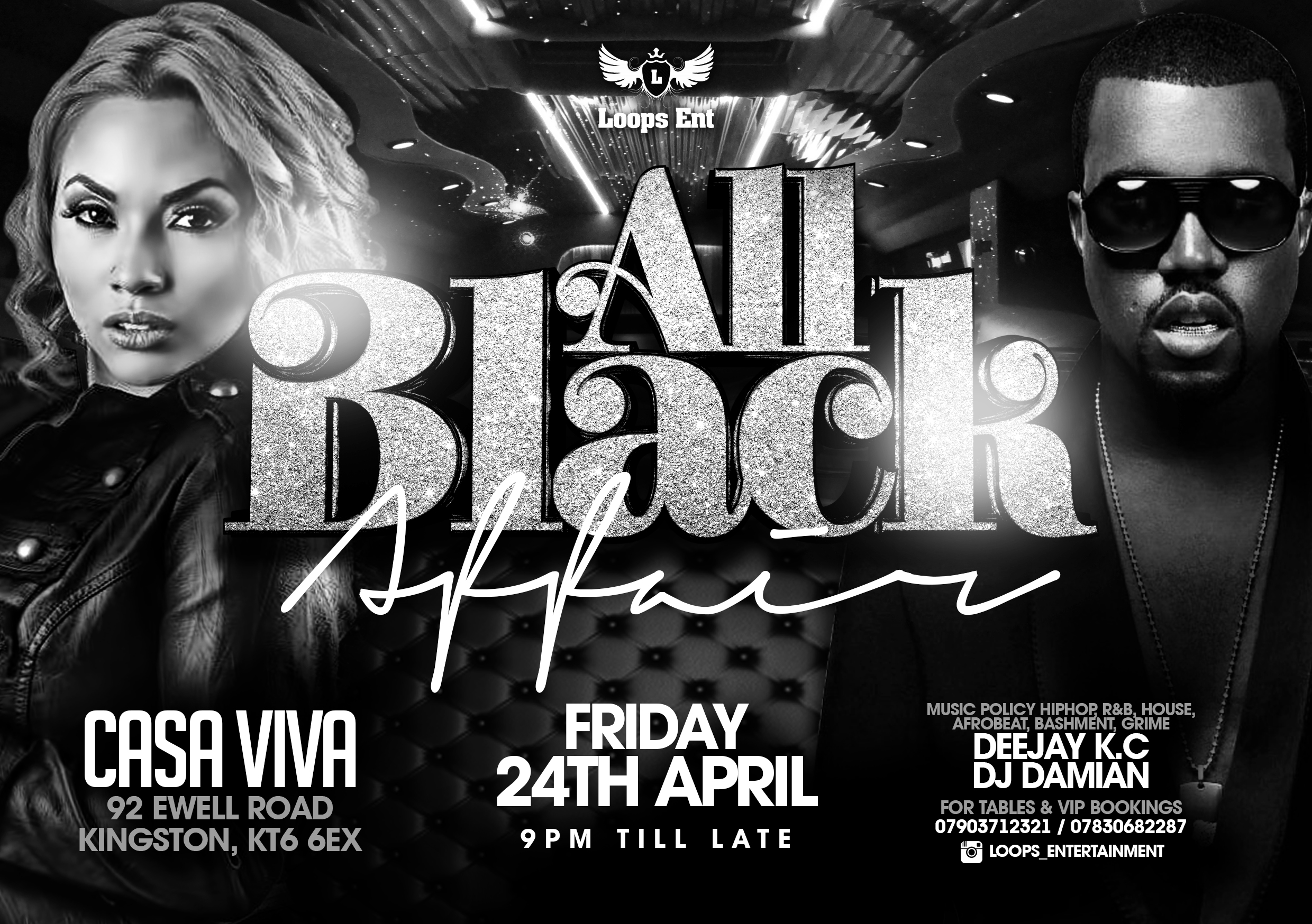 ♠ ALL BLACK PARTY♠ #LOOPS_ENT
