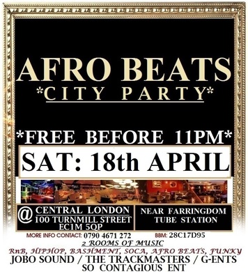 AFROBEATS IN CENTRAL LONDON