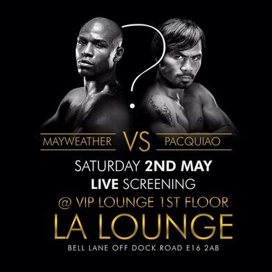 MAYWEATHER VS PACQUIAO @Docklands