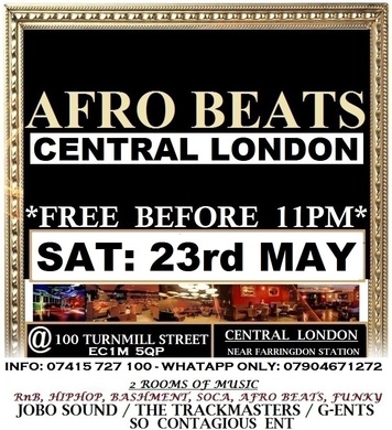 AFRO BEATS CITY PARTY - FREE BEFORE 11PM