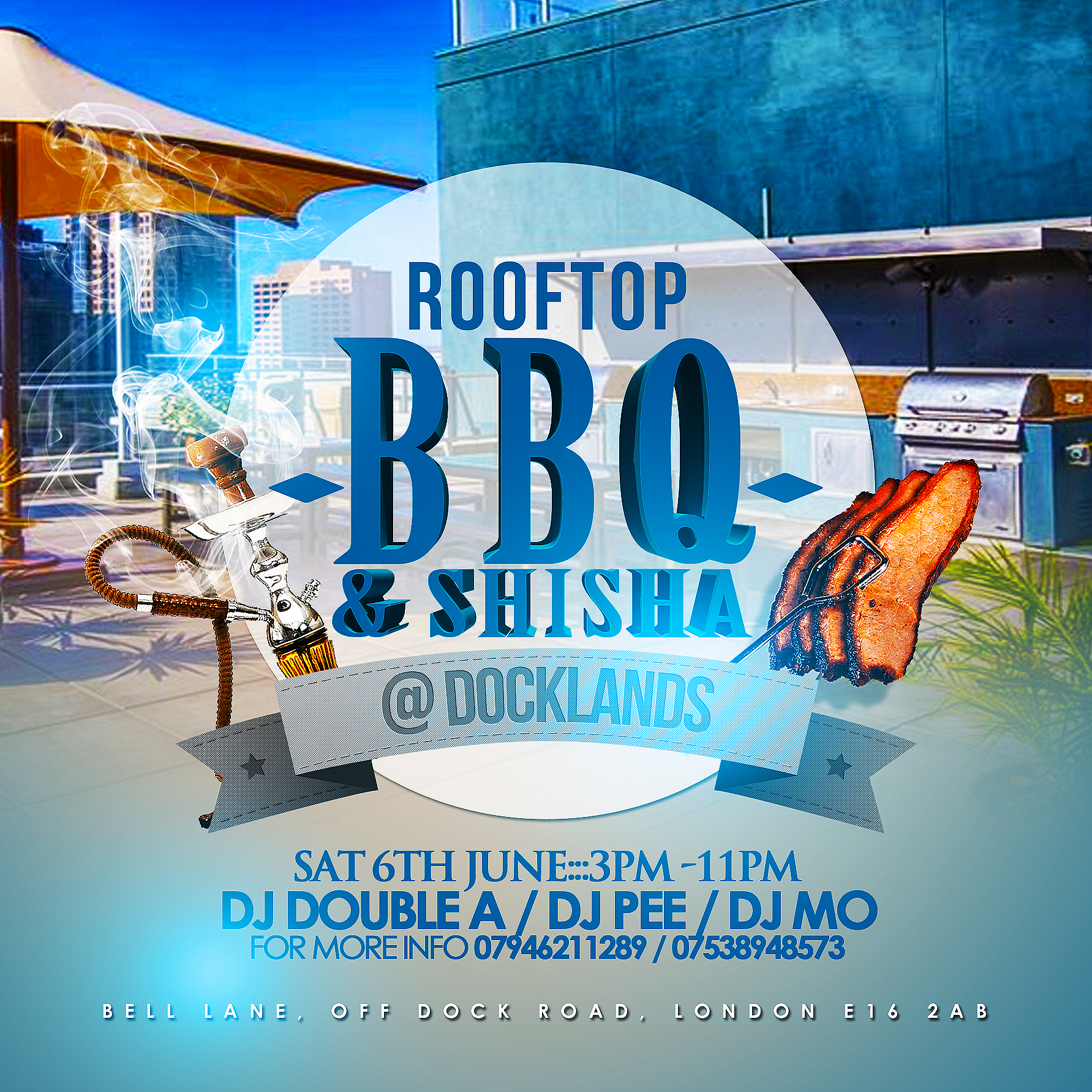 Roof Top BBQ & Shisha @ Docklands