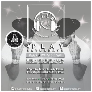 #PlaySaturdays: Black & White Edition