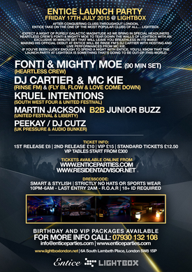 Entice Launch Party @ Lightbox with Heartless