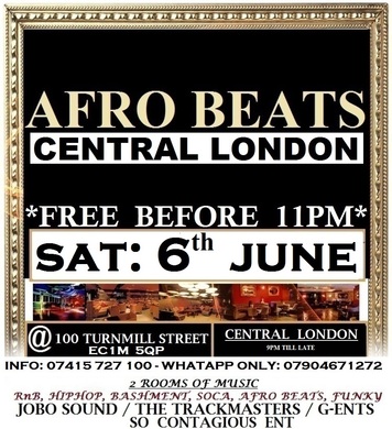 AFRO BEATS CITY PARTY - CENTRAL LONDON - FREE