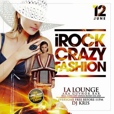 iROCK CRAZY FASHION PARTY @ DOCKLANDS