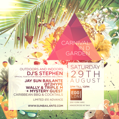 Carnival party in D Garden -Notting Hill 2015