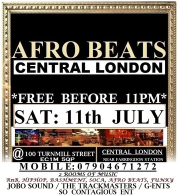 AFRO BEATS CITY PARTY - FREE BEFORE 11PM