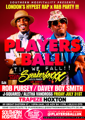 Players Ball W/ Special Guest - Speakerfoxxx