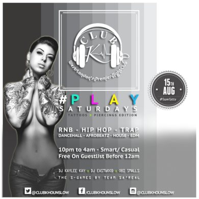 #PlaySaturdays: Tattoos & Piercings Ediiton