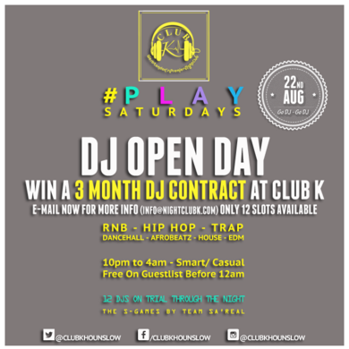 #PlaySaturdays: #PlaySaturdays - DJ Open Day