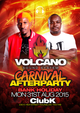 VOLCANO SOUND CARNIVAL AFTERPARTY