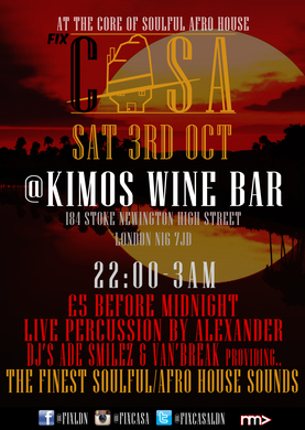 FIX CASA (Soulful/Afro House & Kizomba)