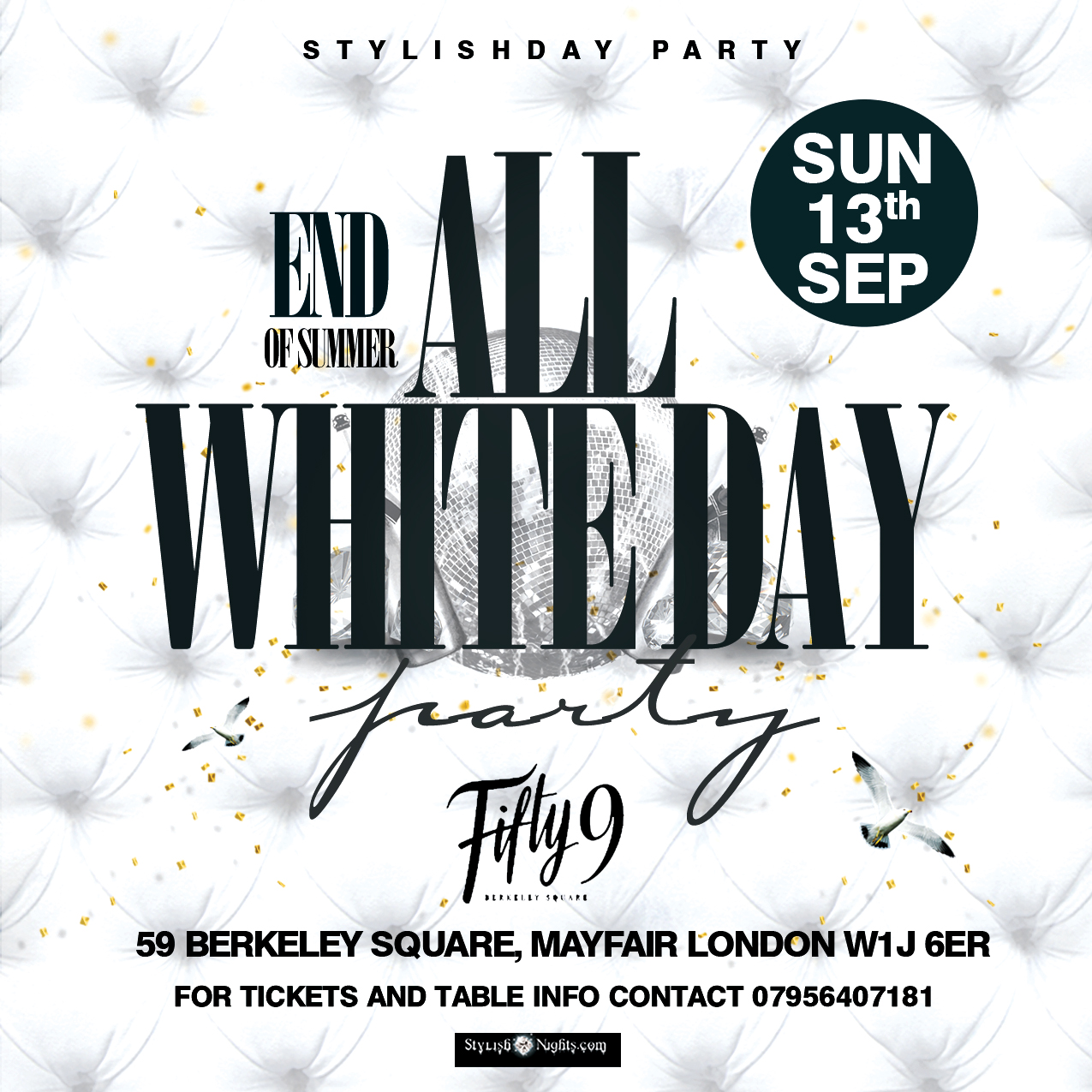 STYLISHDAY ALL WHITE DAY PARTY MAYFAIR