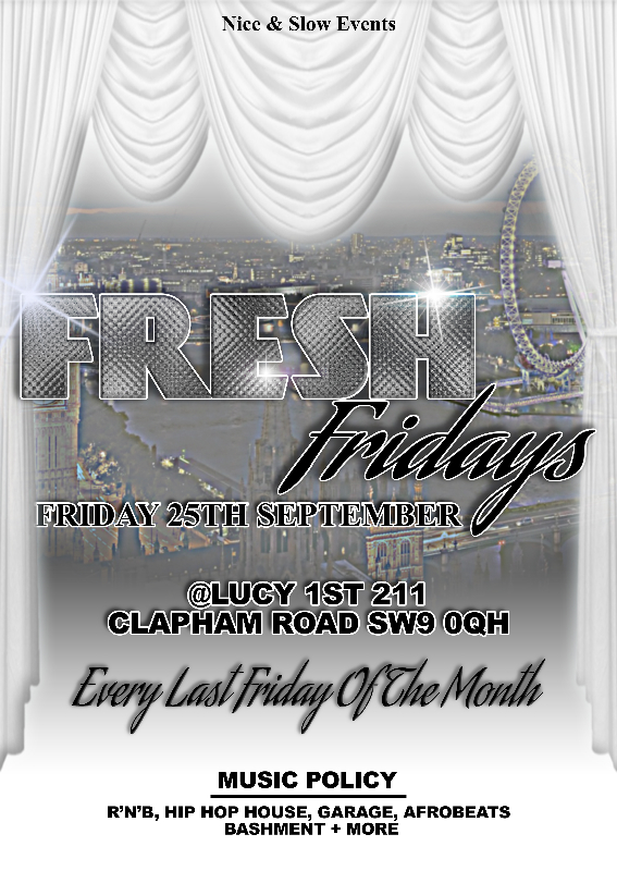 FRESH FRIDAYS @ LUCY 1ST (VIRGO / LIBRA SPECI