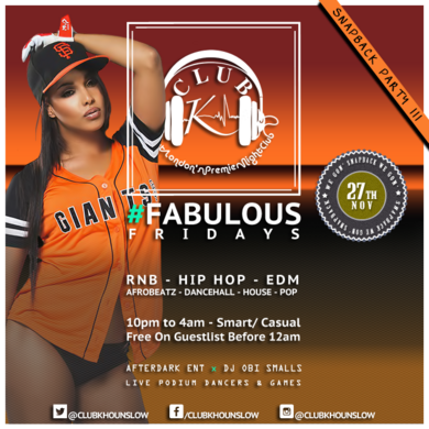 #FabulousFridays: Snapback Party III