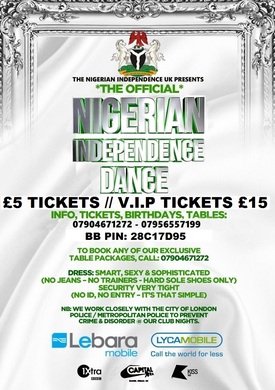 NIGERIAN INDEPENDENCE DANCE: ITS OFFICIAL: £5