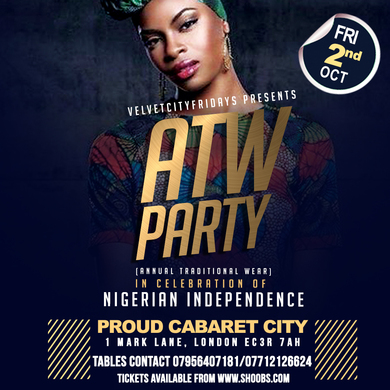 VELVETCITYFRIDAYS "ATW" NIGERIAN INDEPENDENCE