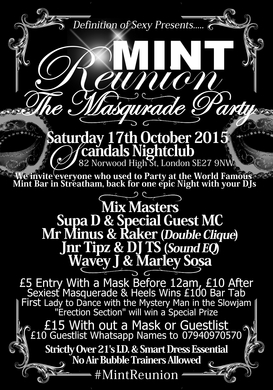 Mint Reunion "Masquerade Party"
