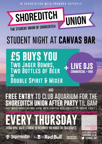 Shoreditch Union Student night