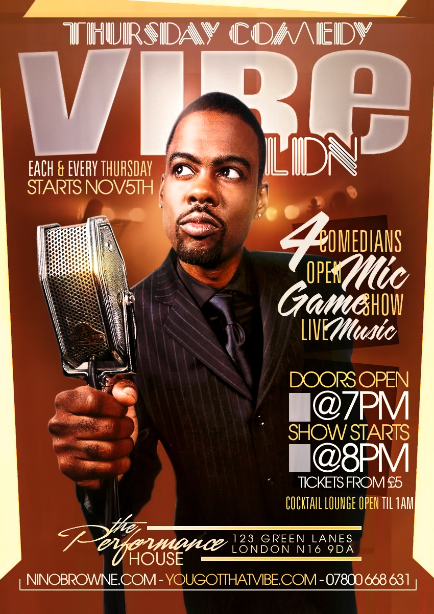 THURSDAY COMEDY VIBE | EVERY THURSDAY  NOV 5