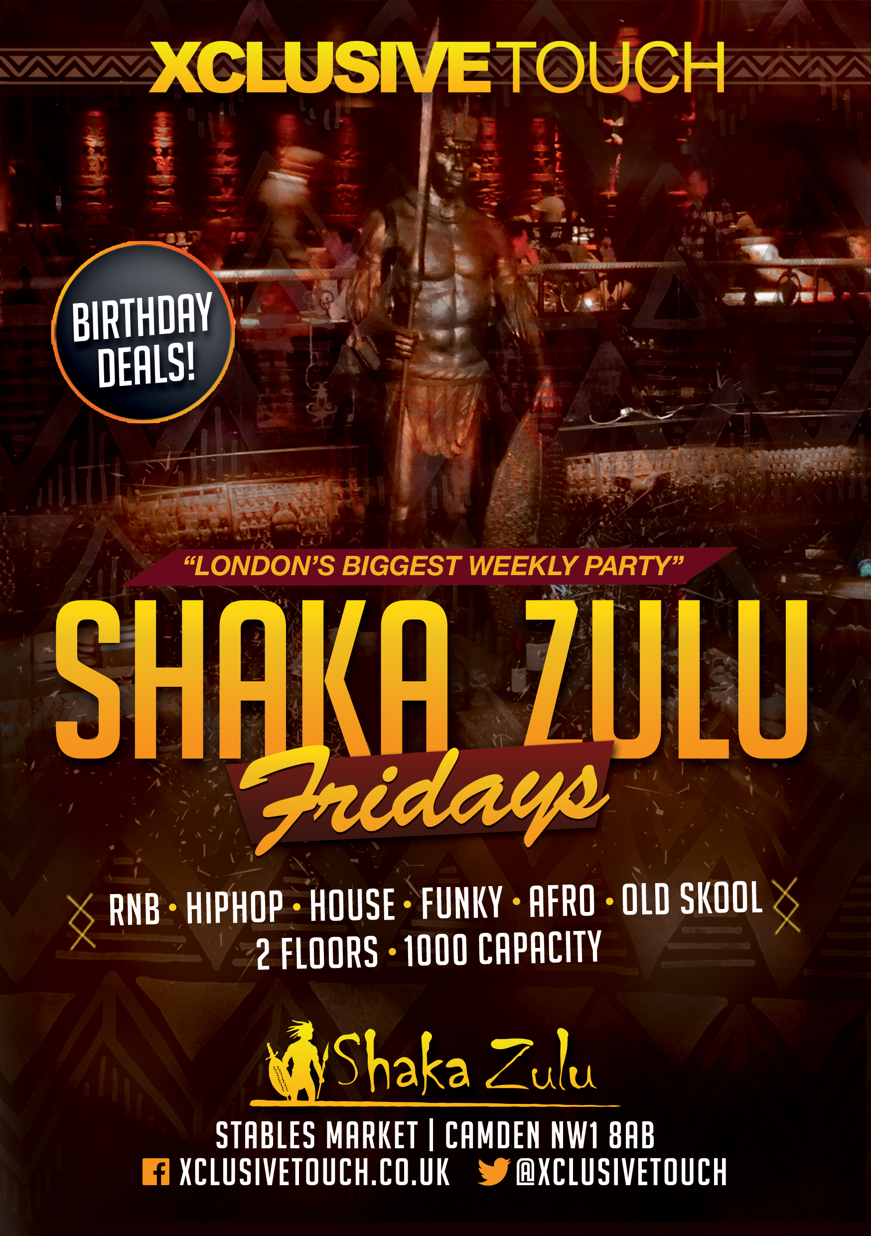 Fridays at Shaka Zulu