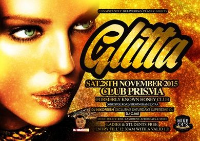 XclusiveParty  GLITTER  @Prisma Club B5 7AA