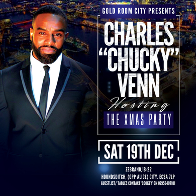 Actor Chucky Venn hosts GOLD ROOM XMAS PARTY
