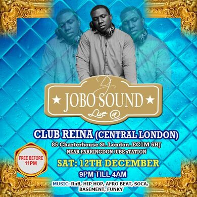 JOBO SOUND DJING @ CITY PARTY: CENTRAL LONDON