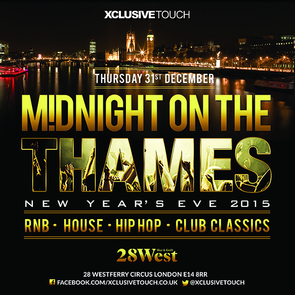 Midnight on the Thames, NYE 2015